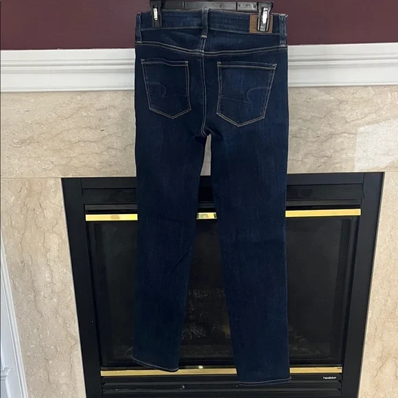 🔵TEMP PRICE DROP🔵 American Eagle Next Level Stretch Deep Indigo Skinny Jeans - Picture 4 of 11